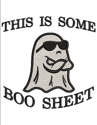 Halloween Boo Sheet Embroidery Design 4 Sizes - File formats in pes,dst,jef,xxx,exp,vip,vp3, boo, holloween, popular, funny, gift, edgy, Embroidery/Applique DESIGNS AestheticdesignsE 