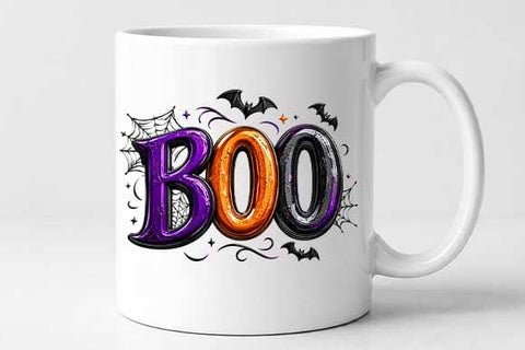 Halloween Boo Typography PNG Digital Download SVG BillahCrafts 