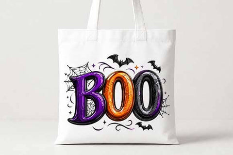 Halloween Boo Typography PNG Digital Download SVG BillahCrafts 