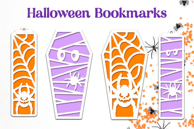 Halloween bookmarks svg, Layered gift tags 3D Paper AnastasiyaArtDesign 