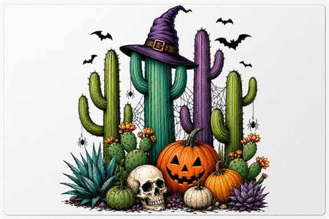 Halloween Cactus PNG Southwestern Halloween Digital Download SVG BillahCrafts 