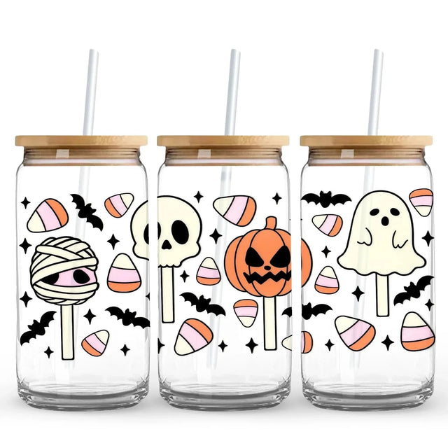 Halloween Cake Pops 9.7 x 4.3 UV DTF Wrap Only (Cup NOT Included) Physical DIY Craft Warehouse 