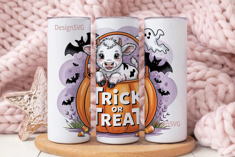 Halloween Calf 20oz Tumbler Wrap Sublimation DesignSVG 