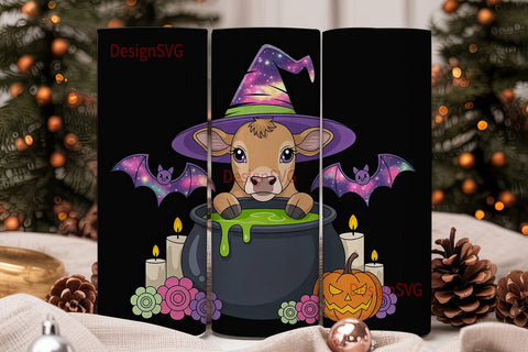 Halloween Calf 20oz Tumbler Wrap Sublimation DesignSVG 