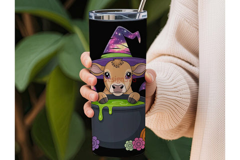Halloween Calf 20oz Tumbler Wrap Sublimation DesignSVG 