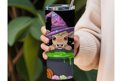 Halloween Calf 20oz Tumbler Wrap Sublimation DesignSVG 