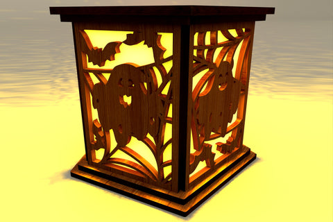 Halloween Candle Holder Bundle Laser Cut Template, Wood Cut Files SVG LaserCutano 