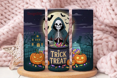 Halloween Candy Cauldron 20oz Tumbler Sublimation DesignSVG 