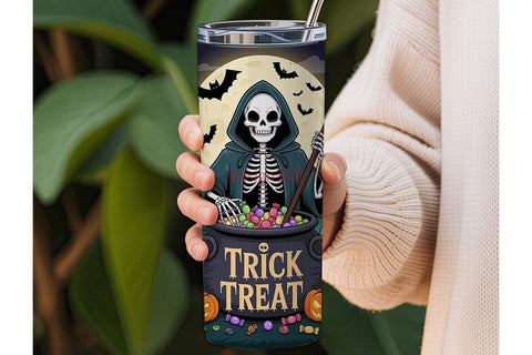 Halloween Candy Cauldron 20oz Tumbler Sublimation DesignSVG 