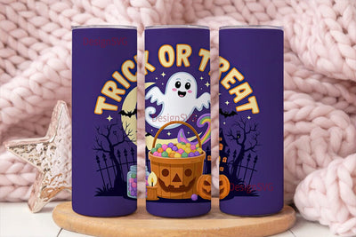 Halloween Candy Ghost Tumbler Wrap Sublimation DesignSVG 