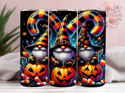 Halloween Candy Gnomes 20oz Tumbler Wrap PNG, Gnome Tumbler PNG Sublimation Design, Straight & Tapered Tumbler Wrap, Instant Digital Download Sublimation Li Zamperini 