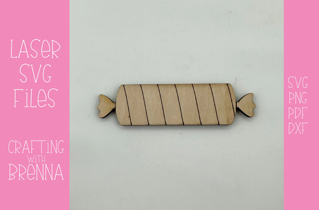 Halloween Candy Hair Clip Laser SVG File SVG Crafting With Brenna 