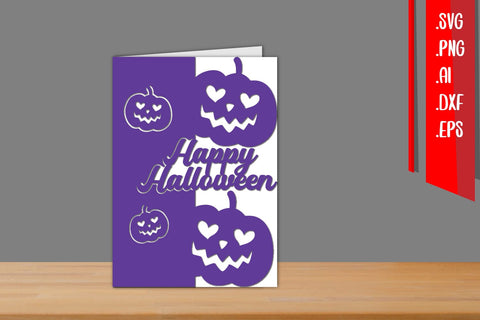 Halloween Card, Halloween Paper cut, Halloween cut files SVG zafrans studio 