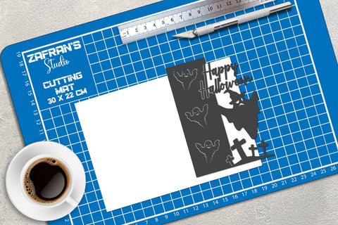 Halloween Card, Halloween Paper cut, Halloween cut files SVG zafrans studio 