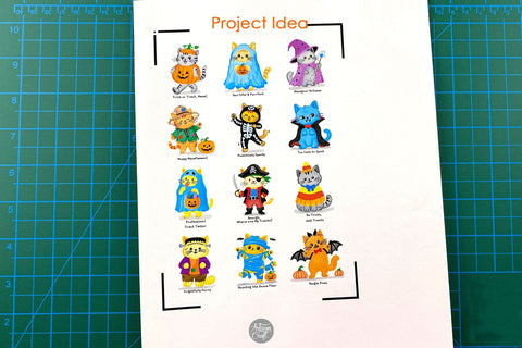 Halloween Cat Costumes Clipart, PNG files Sublimation Artisan Craft SVG 
