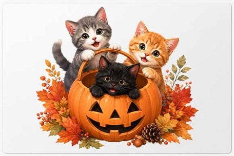 Halloween Cat PNG | Cute Kittens in Pumpkin Digital Download SVG BillahCrafts 