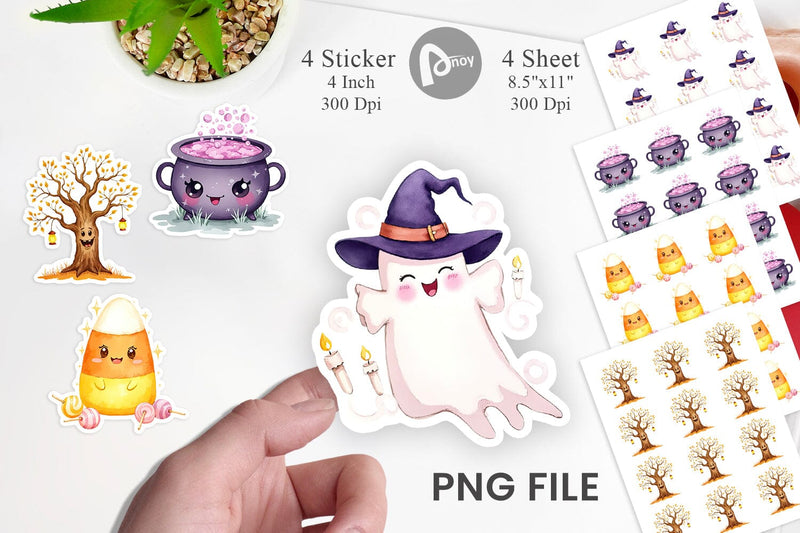 Halloween Character Sticker Sublimation artnoy 