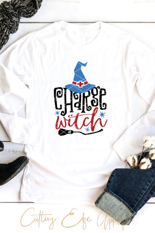 Halloween Charge Nurse SVG, PNG DXF SVG Cutting Edge Applique 