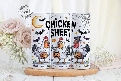 Halloween Chicken Sheet 20oz Tumbler Sublimation sassyprint 