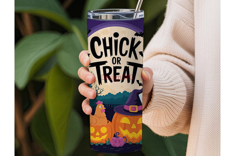 Halloween Chickens 20oz Tumbler Wrap Sublimation DesignSVG 