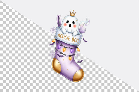 Halloween Christmas stocking Sublimation Clipart Sublimation SVGArt 