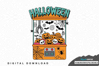 Halloween claw machine sublimation png design Sublimation Regulrcrative 