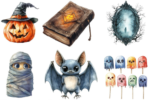 Halloween Clipart Bundle Sublimation SVGista 