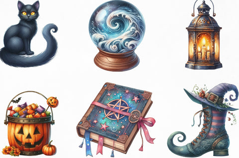 Halloween Clipart Bundle Sublimation SVGista 