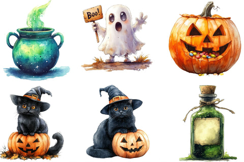 Halloween Clipart Bundle Sublimation SVGista 