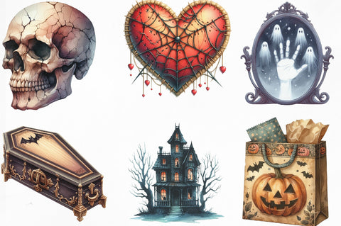 Halloween Clipart Bundle Sublimation SVGista 
