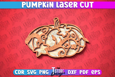 Halloween Coaster | Pumpkin Template | Halloween Party | Haunter House | CNC File SVG The T Store Design 