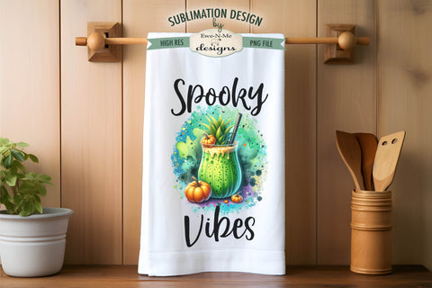 Halloween Cocktail Drinks | Kitchen Towel Sublimation Designs Sublimation Ewe-N-Me Designs 