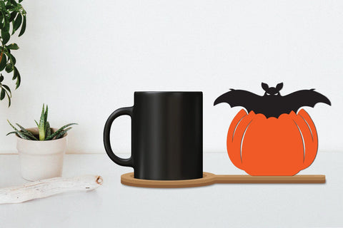 Halloween Coffee Coaster Decor, Horror Coaster SVG zafrans studio 