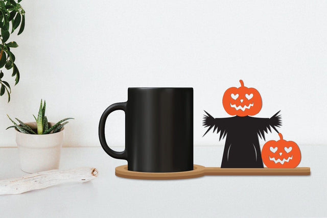 Halloween Coffee Coaster Decor, Horror Coaster SVG zafrans studio 