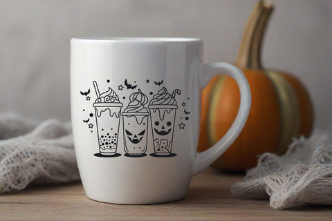 Halloween Coffee Latte Cup, svg & sublimation SVG dadan_pm 
