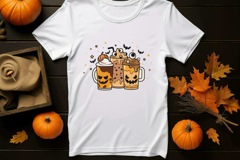 Halloween Coffee Latte Cup, svg & sublimation SVG dadan_pm 