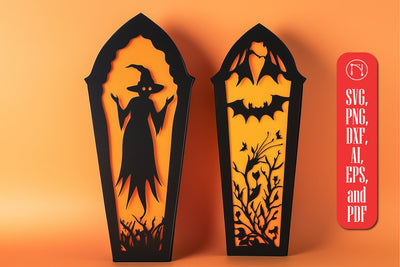 Halloween Coffin Cutouts SVG Cut File SVG MD JOYNAL ABDIN 