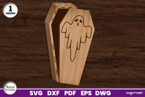 Halloween Coffin Gift Boxes Laser Cut SVG SvgOcean 