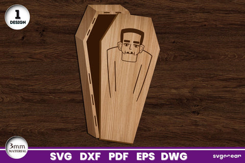 Halloween Coffin Gift Boxes Laser Cut SVG SvgOcean 