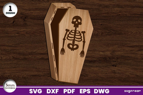Halloween Coffin Gift Boxes Laser Cut SVG SvgOcean 