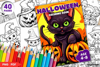 Halloween Coloring Book | Coloring pages for kids SVG SvgOcean 
