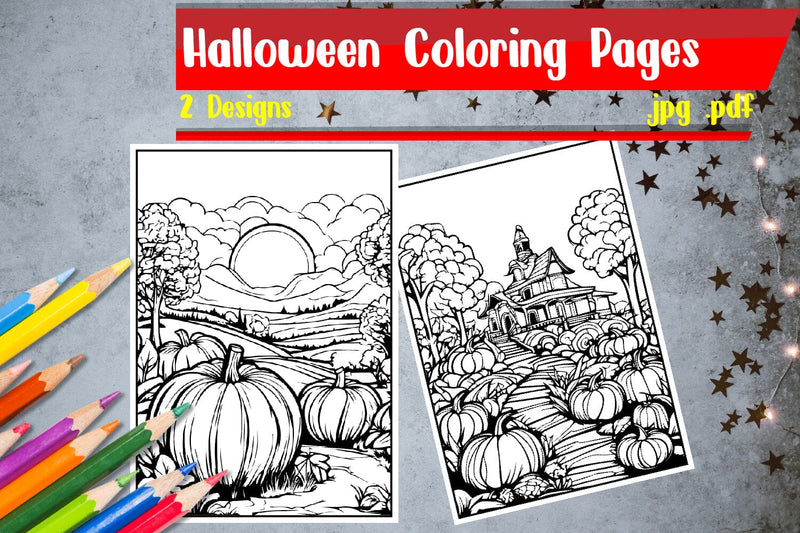 Halloween Coloring Pages | Pumkin Coloring Pages SVG zafrans studio 