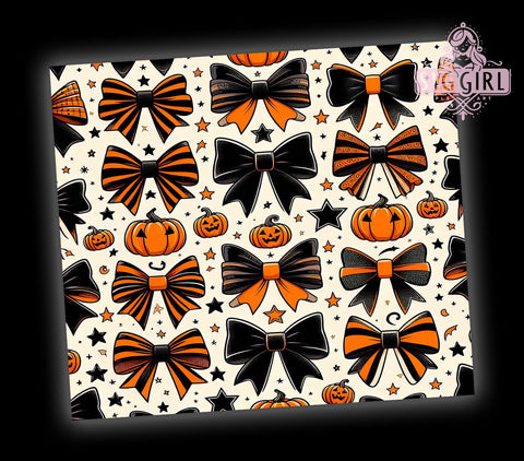 Halloween Coquette 20oz Tumbler Wrap Sublimation Design, Straight Tapered Tumbler Wrap, Coquette Tumbler Png, Instant Digital Download Sublimation SvggirlplusArt 