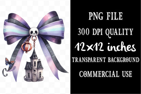 Halloween Coquette Bow Clipart Bundle Sublimation SVGista 