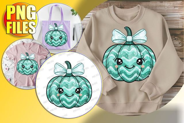 Halloween Coquette Bow Pumpkin Sublimation Design - PNG Sublimation afrosvg 