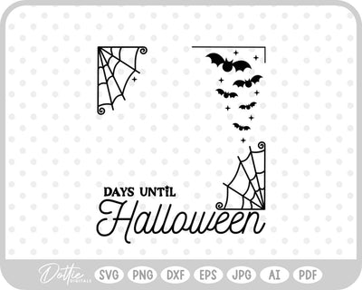 Halloween Count Down Frame SVG DottieDigitals 
