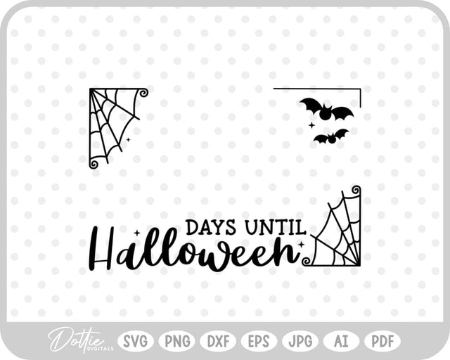Halloween Count Down Frame SVG DottieDigitals 