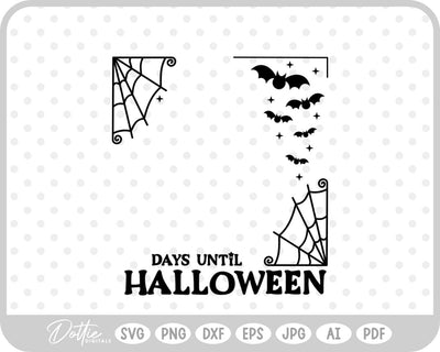 Halloween Count Down Frame SVG DottieDigitals 