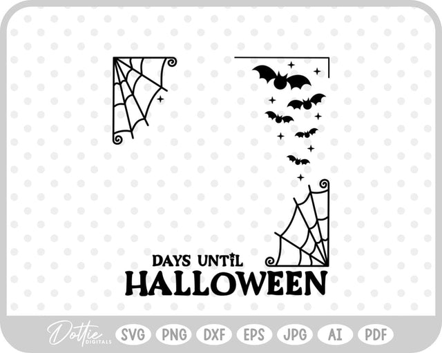 Halloween Count Down Frame SVG DottieDigitals 