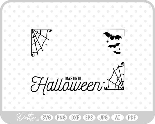 Halloween Count Down Frame SVG DottieDigitals 